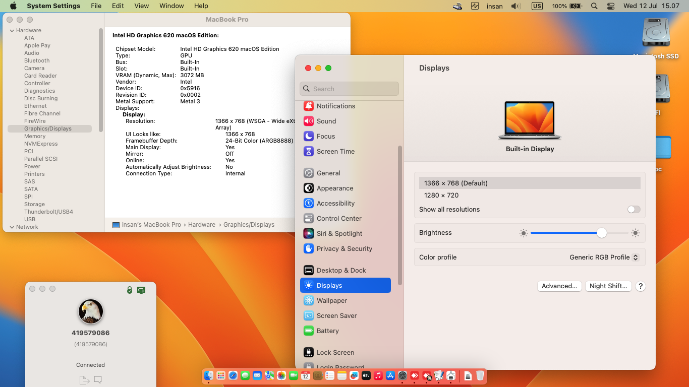 Lenovo Ideapad 320 14IKB 3rd [KabyLake   Intel HD 620 + I2C]   OpenCore 1
